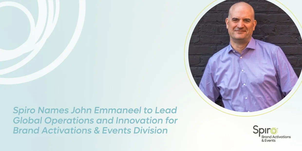 Spiro Names John Emmaneel to Lead Global Operations and Innovation for Brand Activations & Events Division